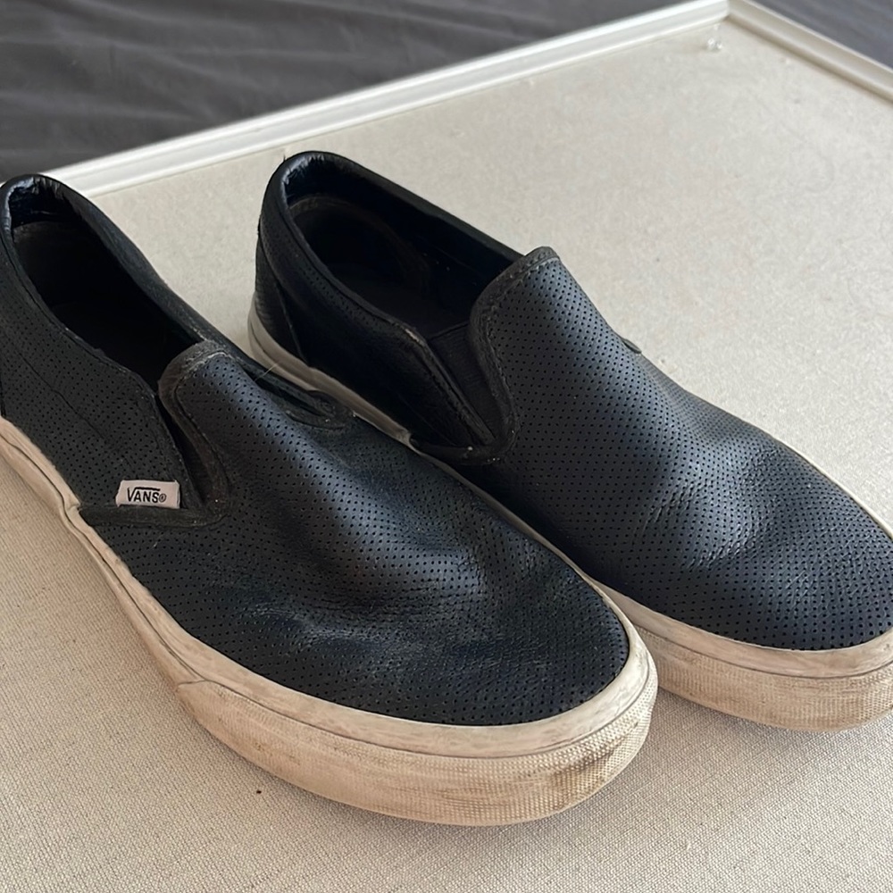 Black slip on vans